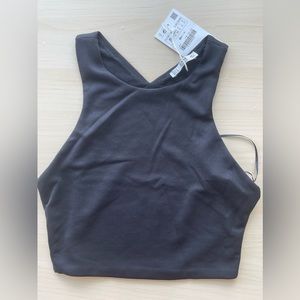 Zara black crop top
